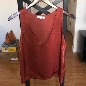 Honey Punch burnt orange tank top